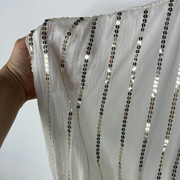 Cover kimono wrap sequined off white - Picture 9 of 11